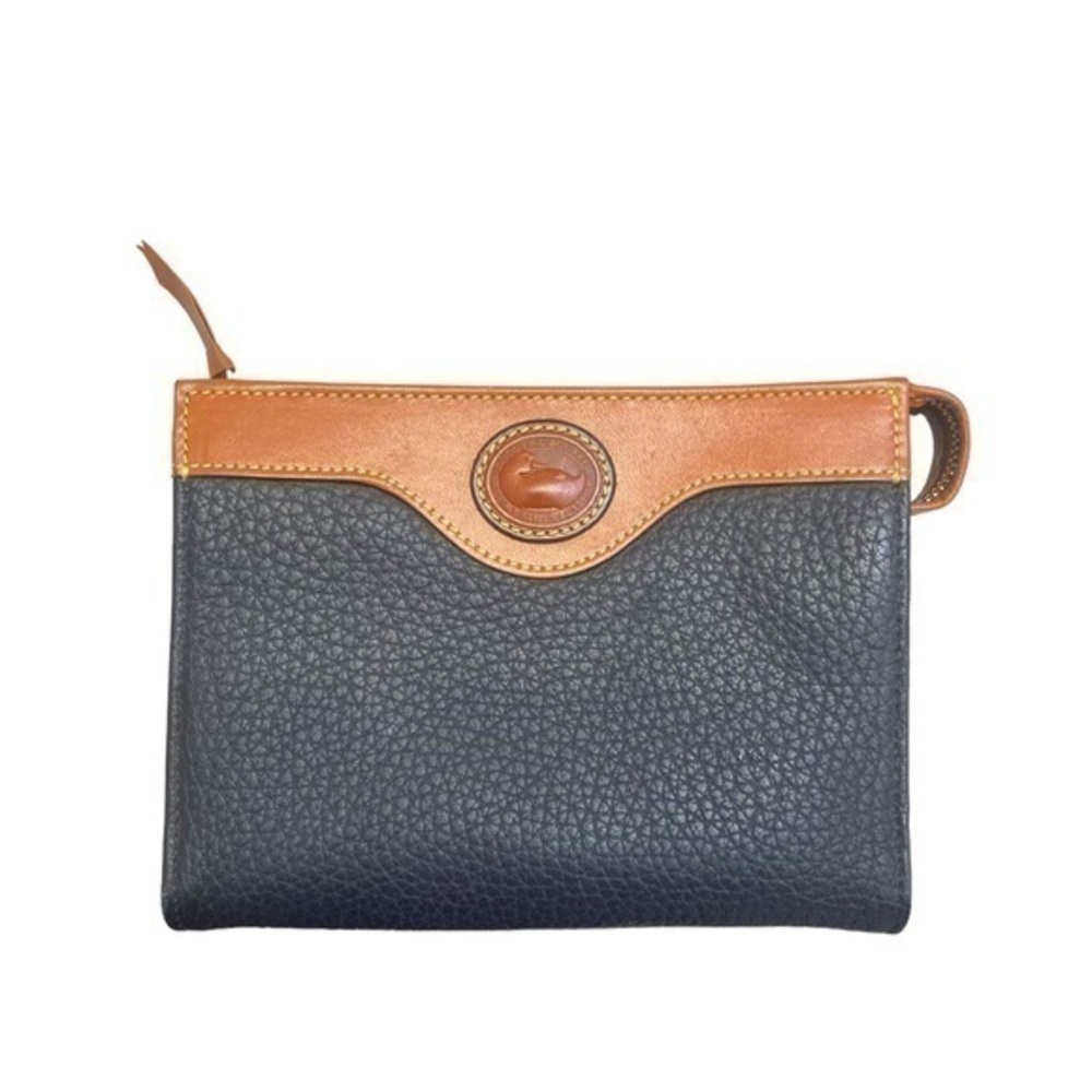 Dooney & Bourke vintage navy blue mini clutch bag AWL